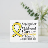 Der September ist der Monat des Aufklärens über Kr Postkarte (Stehend Vorderseite)