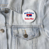 Der Serbian-Mama-Geschenk der Welt coolstes Button (Beispiel)