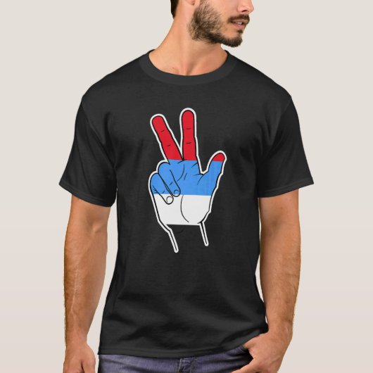 Der serbische Gruß T-Shirt (Vorderseite)