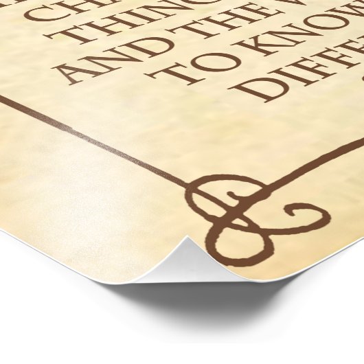 DER SERENITÄTSPRAYER FOTODRUCK (Ecke)