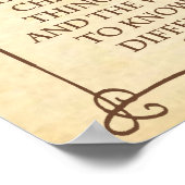 DER SERENITÄTSPRAYER POSTER (Ecke)