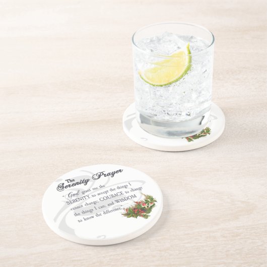 Der serenity-Gebets-Gewohnheits-Untersetzer Untersetzer (Seite)