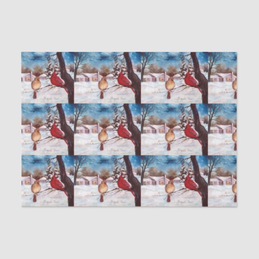 Der Serenity-Kardinal des Winters Seidenpapier (Vorderseite)