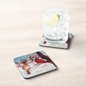 Der Serenity-Kardinals-Untersetzer des Winters Getränkeuntersetzer (Rechte Seite)