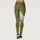 Der Serval und die Schmetterlinge Leggings (Rückseite)