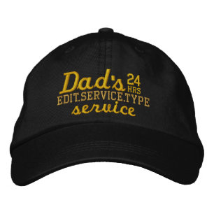 Der Service des Vaters haben kundengerechte 24 Bestickte Kappe