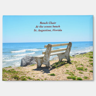 Der Sessel mit Blick auf den Ozean Magnet