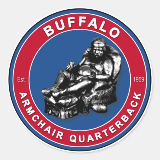 Der Sessel QB Buffalo Football Stickers (Vorderseite)