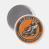 Der Sessel QB Cleveland Football Magnet (Vorderseite/Rückseite)