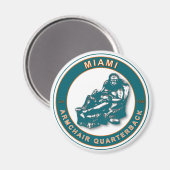 Der Sessel QB Miami Football Magnet (Vorderseite/Rückseite)