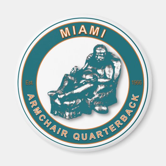 Der Sessel QB Miami Football Magnet (Vorne)