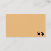 Der Shaggy Hund Visitenkarte (Rückseite)