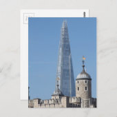 Der Shard and Tower von London Postkarte (Vorne/Hinten)