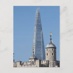 Der Shard and Tower von London Postkarte