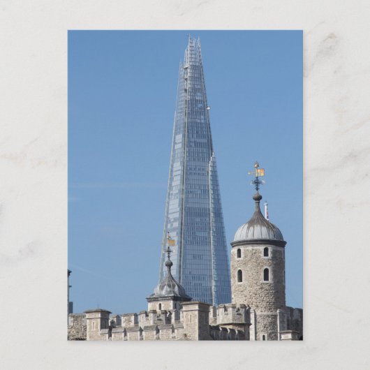Der Shard and Tower von London Postkarte (Vorderseite)