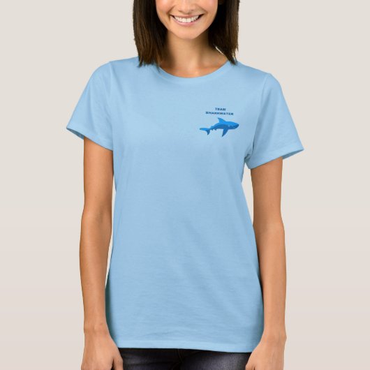 Der Sharkwater der Frau Spaghetti-Behälter T-Shirt (Vorderseite)