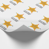 Der Sheriff Geschenkpapier (Ecke)