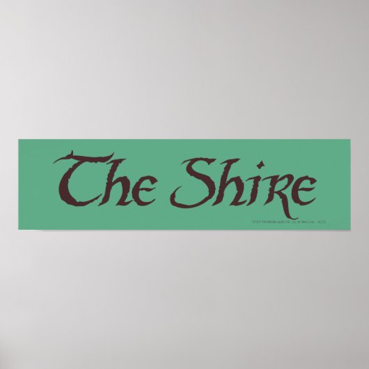 Der SHIRE™-Name Solid Poster (Vorne)