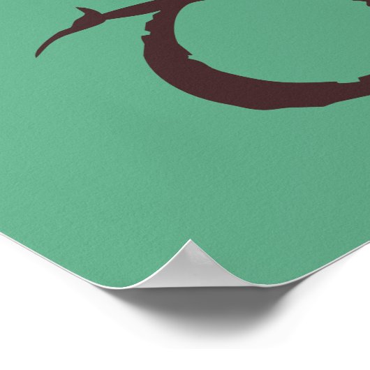 Der SHIRE™-Name Solid Poster (Ecke)