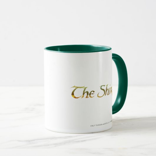 Der SHIRE™-Name wird texturiert Tasse (VorderseiteRechts)
