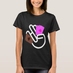 Der Shocker 2 in Rosa 1 in der stinkfarbenen nackt T-Shirt