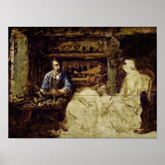 Der Shoemaker von Reville, eine Stadt in der Nähe  Poster (Vorne)