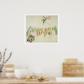 Der Shoshone Sun Dance (Pigment auf Muslin) Poster (Küche)