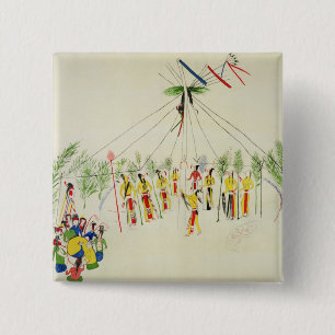 Der Shoshonesun-Tanz (Pigment auf Musselin) Button