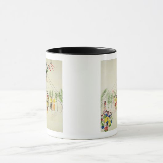 Der Shoshonesun-Tanz (Pigment auf Musselin) Tasse (Zentrum)