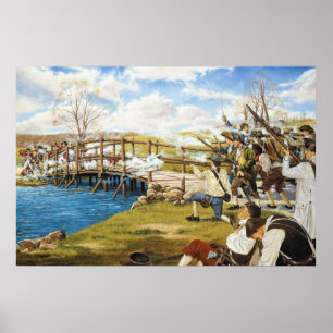 Der Shot hörte 'Round the World Domenick D'Andrea Poster