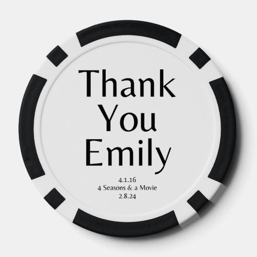 Der Showrunner Pokerchips (Rückseite)