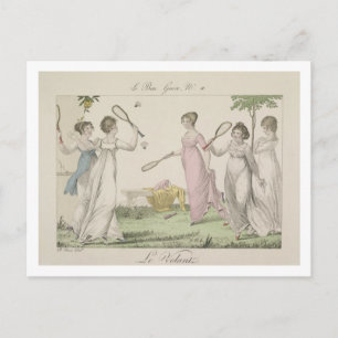 Der Shuttlecock, Teller 11 von 'Le Bon Genre', 180 Postkarte