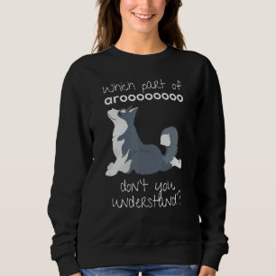 Der sibirische Husky-Hund, welcher Teil von Arooo, Sweatshirt
