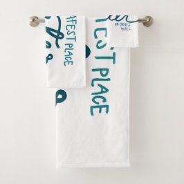 Der sicherste Ort Badhandtuch Set