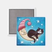 Der sicherste Ort für ein Cat Nickerchen Magnet (Vorderseite/Rückseite)