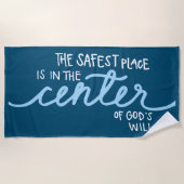 Der sicherste Ort Strandtuch (Vorderseite)