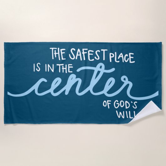 Der sicherste Ort Strandtuch (Vorderseite)