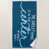 Der sicherste Ort Strandtuch (Vorderseite)