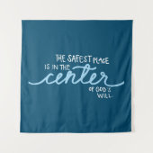 Der sicherste Ort Wandteppich (Vorderseite)