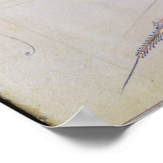 Der siebte Engel weht seine Trompete Poster (Ecke)