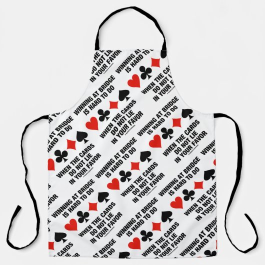 Der Sieg bei der Brücke ist schwierig, wenn Karten Schürze (Vorderseite)