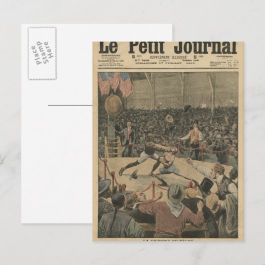 Der Sieg der Neger Postkarte (Vorne/Hinten)