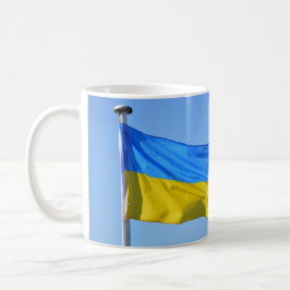 Der Sieg der ukrainischen Flagge Bleibe stark Kaffeetasse