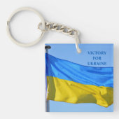 Der Sieg der ukrainischen Flagge Bleibe stark Schlüsselanhänger (Vorderseite)