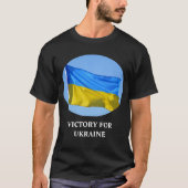 Der Sieg der ukrainischen Flagge Bleibe stark T-Shirt (Vorderseite)