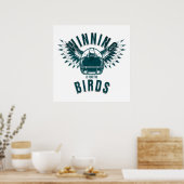 Der Sieg der Vogel-Adler ist für den Vogelfußball Poster (Küche)