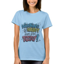 Der Sieg ist ein Habit - Motivierend T - Shirt für