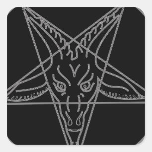 Der Sieg von Baphomet Quadratischer Aufkleber