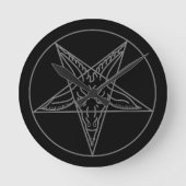 Der Sieg von Baphomet Runde Wanduhr (Vorderseite)