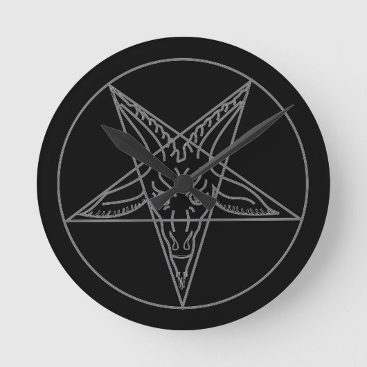 Der Sieg von Baphomet Runde Wanduhr (Vorderseite)